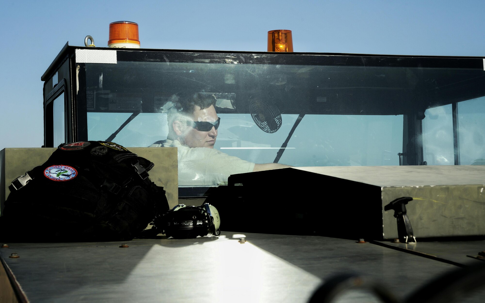 Staff Sgt. Richardt Figueroa, 20th Aircraft Maintenance Unit crew chief, prepares to connect a B-52 Stratofortress to a tow truck during a Quick Regeneration Exercise at Barksdale Air Force Base, La., Feb. 23, 2017. Tow trucks are used to move the B-52s without the aircraft turning on its engines, towing the aircraft conserves fuel and decreases wear to the engines. (U.S. Air Force photo/Senior Airman Mozer O. Da Cunha)