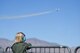 A child watches the U.S. Air Force Thunderbirds performance during the Creech ‘Family Day’ event March 1, 2017 at Creech Air Force Base, Nev. Creech Family Day allowed family members to interact with Airmen and learn some of their daily duties. (U.S. Air Force photo/Airman 1st Class James Thompson)   
