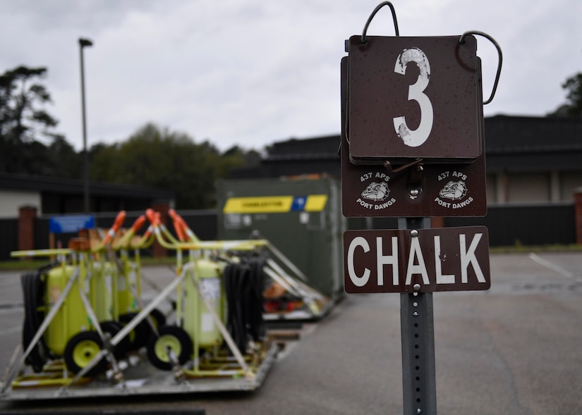 Cargo is positioned to be inspected during Exercise Bonny Jack at the Cargo Deployment Facility here, March 2, 2017. Exercise Bonny Jack is a two-day mobility exercise testing the cargo deployment capabilities of the 437th Airlift Wing. Exercise Bonny Jack was a two-day mobility exercise testing the cargo deployment capabilities of the 437th Airlift Wing. Members of Team Charleston conducted 24-hour operations for the exercise to move 95 short tons of cargo.
 
