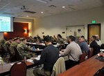 USCENTCOM staff provide training to civil affairs personnel deploying to the USCENTCOM Area of Responsibility. Participants received detailed instruction on policy and processes, as well as performing a hands-on exercise simulating a real-world scenario. (Courtesy photo) 