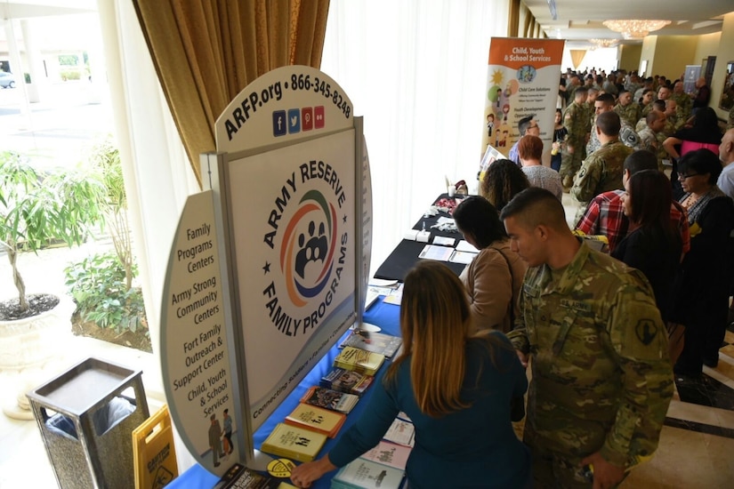U.S. Army Reserve Soldiers from the 301st Military Police Company attend a Yellow Ribbon event, February 24-26 at the Gran Melia Resort in Rio Grande, Puerto Rico.