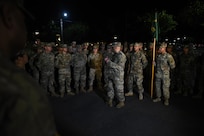 Soldiers, family, and friends gathered to bid farewell to approximately 125 U.S. Army Reserve Soldiers from 301ST Military Police Company (MP Co.) on March 2, at the Fort Buchanan Community Club, less than one week after their Yellow Ribbon event.