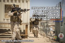 CMC Innovation Challenge, hosted by Training and Education Command, promotional poster. Challenge ends March 31. To submit ideas visit www.marines.mil/innovation or you can visit to review and vote on others' submissions.