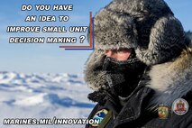 CMC Innovation Challenge, hosted by Training and Education Command, promotional poster. Challenge ends March 31. To submit ideas visit www.marines.mil/innovation or you can visit to review and vote on others' submissions.