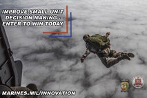 CMC Innovation Challenge, hosted by Training and Education Command, promotional poster. Challenge ends March 31. To submit ideas visit www.marines.mil/innovation or you can visit to review and vote on others' submissions.