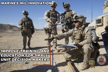 CMC Innovation Challenge, hosted by Training and Education Command, promotional poster. Challenge ends March 31. To submit ideas visit www.marines.mil/innovation or you can visit to review and vote on others' submissions.