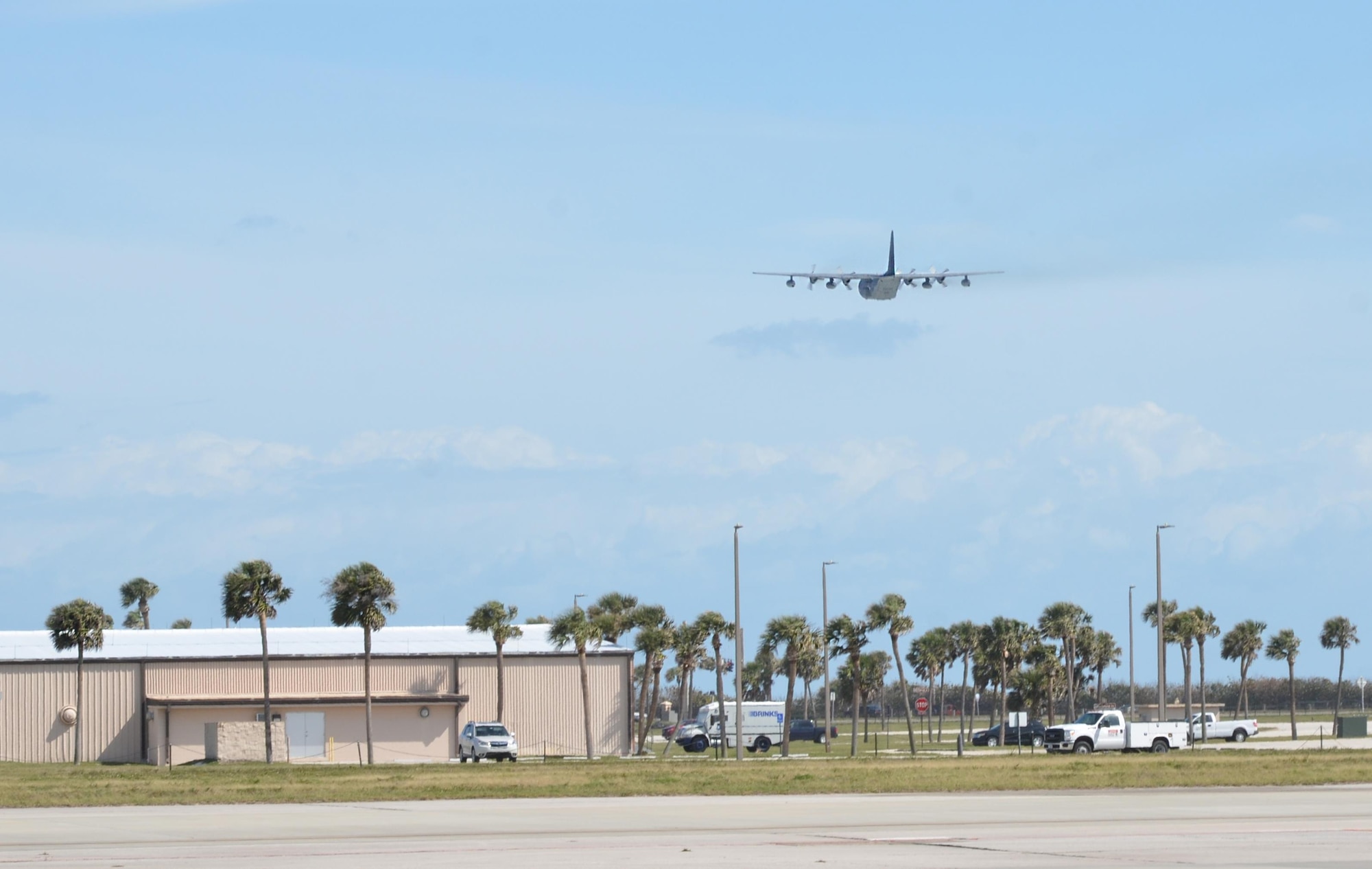 King 52, the first HC-130 configured for Air Force rescue in 1964, departs from Patrick Air Force Base, Florida, for the last time March 9, 2017. The aircraft, tail number 4852, will retire at Davis-Monthan Air Force Base, Arizona, with more than 50 years of service. (U.S. Air Force photo/Tech. Sgt. Lindsey Maurice)