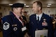 Retired U.S. Air Force Master Sgt. E.J. Adams shakes hands with Col. Ty Neuman, 2nd Bomb Wing commander, during the 38th Annual Veterans’ Luncheon at Barksdale Air Force Base, La., March, 3, 2017. The luncheon is held annually to honor prisoners of war and veterans of WWII, the Korean War and Vietnam. (U.S. Air Force photo/Senior Airman Mozer O. Da Cunha)