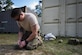 Airman 1st Class Lawrence Gress, an explosive ordinance disposal journeyman with the 1st Special Operations Civil Engineer Squadron, tests the .50 caliber blank rounds of an MK1 rocket wrench during EOD tool training at Hurlburt Field, Fla., Mar. 6, 2017. The electrical detonation of the two .50-caliber blank rounds causes the rocket wrench to spin rapidly, removing the fuse attached to the ordnance in the process. (U.S. Air Force photo by Airman 1st Class Joseph Pick)