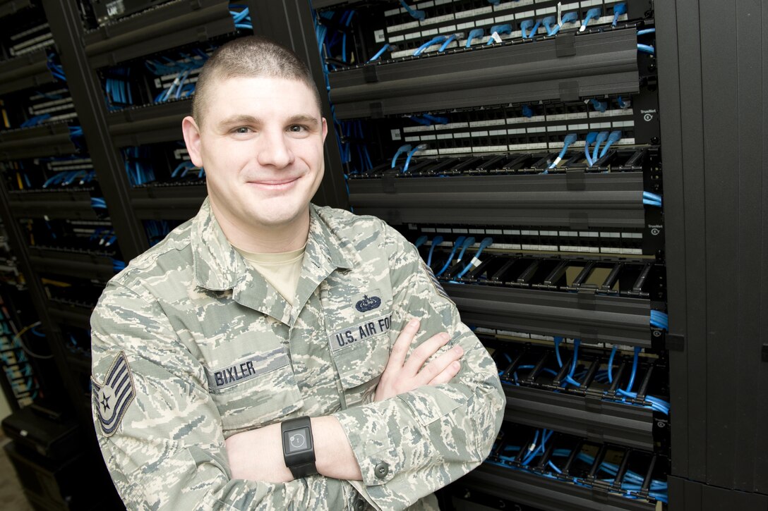 Tech. Sgt. Jacob Bixler, a cyber transport craftsman for the 167th Communications Flight, spent three months at Dover Air Force Base to provide support to their communications squadron during a gap in the active duty personnel assigned there. Bixler was instrumental to the success of a base network modernization project there.