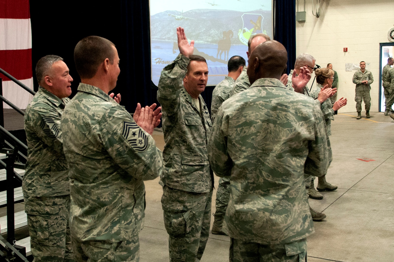 Gen. Joseph Lengyel, chief of the National Guard Bureau, spoke on the influence leadership has on force development during the first Nevada National Guard Leadership Summit hosted March 3, 2017 at the Nevada Air National Guard Base, Reno. The Leadership Summit included various speakers from local businesses, universities and military professions.