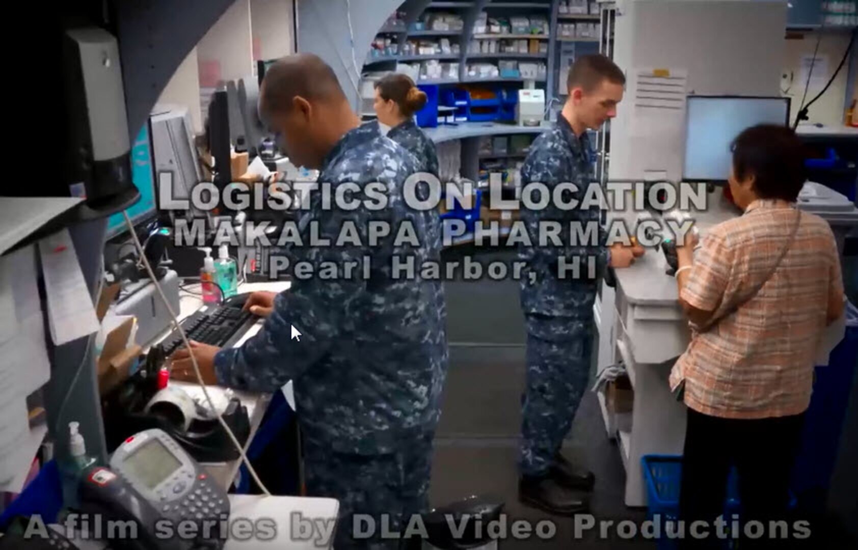 The latest "Logistics on Location" video shows how the Makalapa Pharmacy in Pearl Harbor, Hawaii, works with DLA Troop Support Pacific and the Medical supply chain’s pharmaceutical prime vendor program to help keep service members and their families healthy.