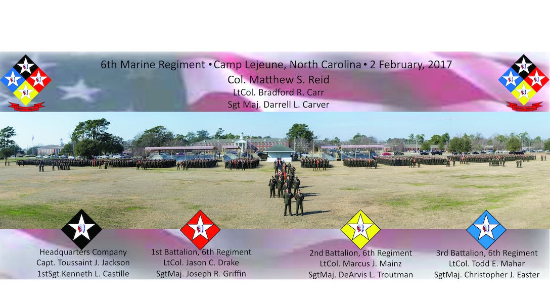 REGIMENTAL PHOTO. 6TH MARINES