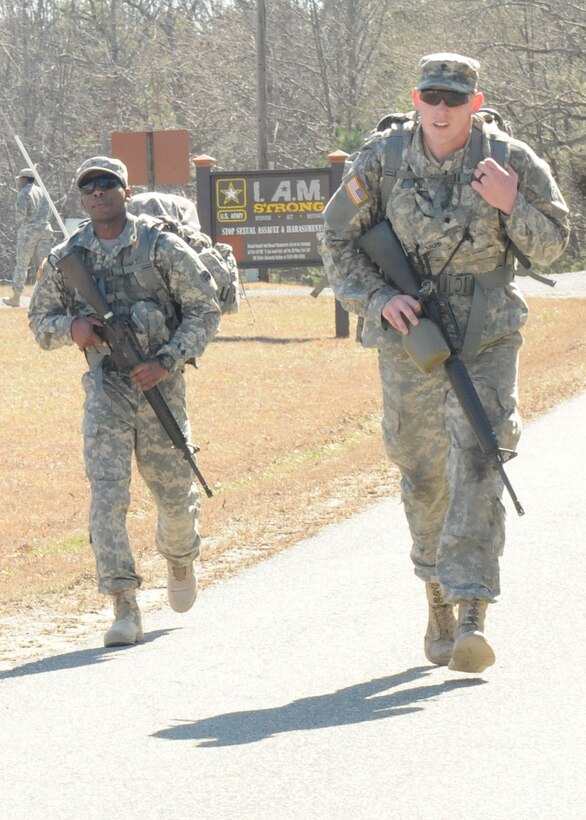 U.S. Army Reserve Soldiers competing in this year's combined 310th Sustainment Command (Expeditionary) and 3rd Transportation Brigade (Expeditionary) combined Best Warrior Competition, held at Fort A.P. Hill, Virginia, Feb. 23 - 27, 2017. The annual six-day competition tests enlisted and noncommissioned officer competitors on their ability to perform Army Warrior tasks in a variety of events.
