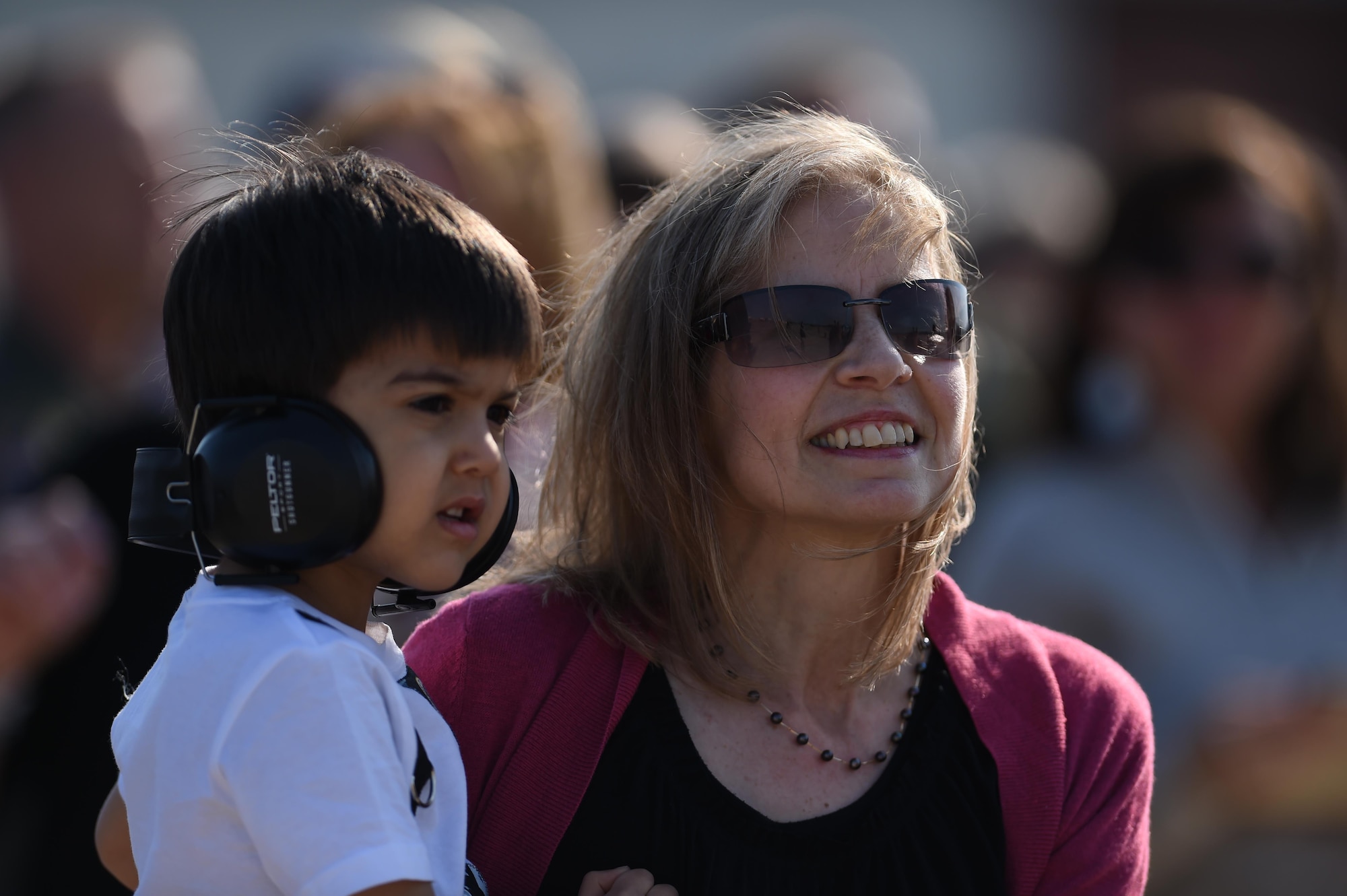 Photo of Gillian, wife of U.S. Air Force Gen. Herbert “Hawk” Carlisle’s,at his final flight as a U.S. Air Force Airman.