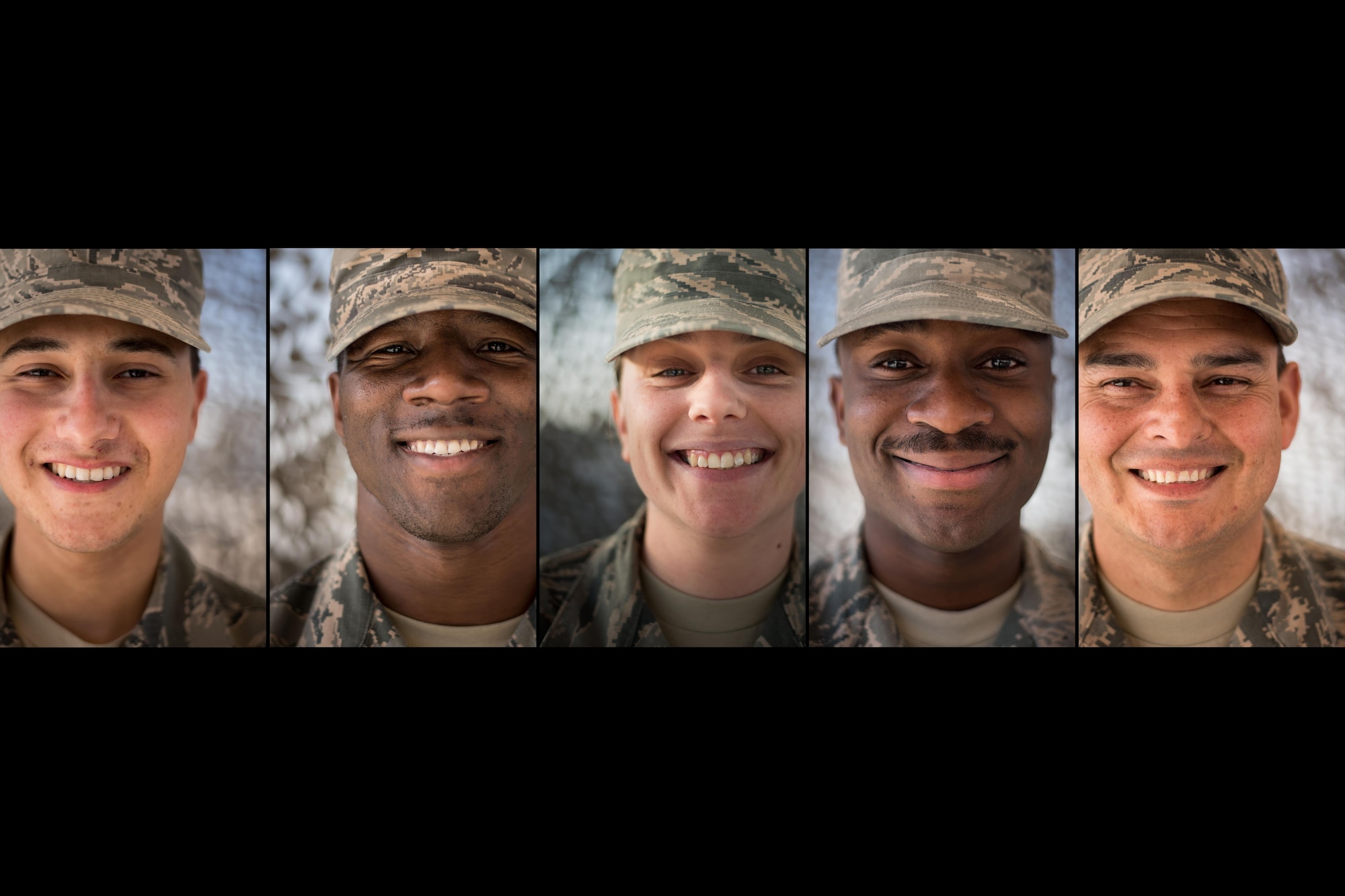 Airmen assigned to the 407th Air Expeditionary Group include a diverse group of people, including those who immigrated from another land before enlisting to serve in the U.S. military. (U.S. Air Force graphic/Master Sgt. Benjamin Wilson)