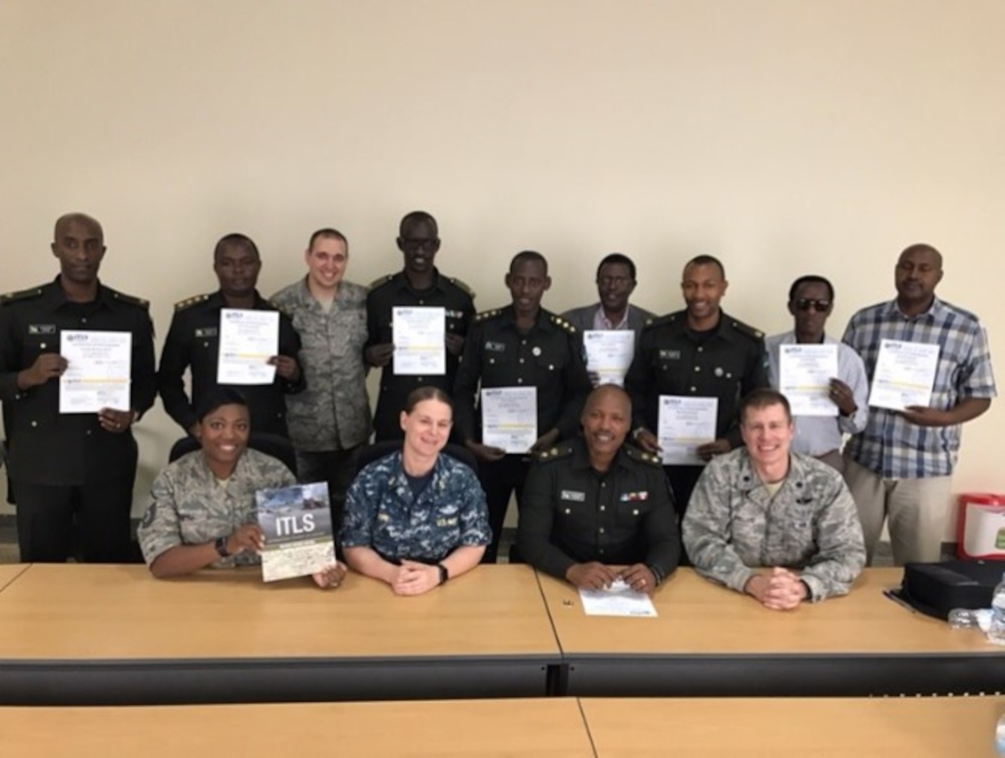 The Defense Institute of Medical Operations partnered with the Rwandan Defense Force last month for to complete phase three of a project to create Rwanda's first High Fidelity Medical Modeling and Simulation Center, located at the Rwandan Military Hospital. The medical simulation center will help equip military personnel with necessary skills to save the lives of peacekeepers injured while on U.N. missions, and will also serve as a tool to strengthen the general health system in the Rwanda. Over three weeks, the DIMO team certified 28 RDF personnel in International Trauma Life Support, and conducted “train the trainer” courses, so that six RDF personnel are now qualified as potential instructors. Subsequent training will include in-hospital care, and hopefully achieving status as an ITLS training center, allowing the RDF to fully train and certify others to use their newly acquired capability and capacity.