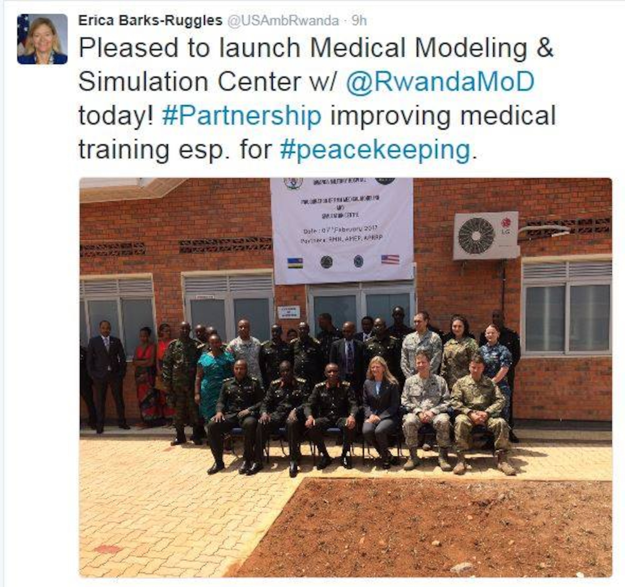 The Defense Institute of Medical Operations partnered with the Rwandan Defense Force last month for to complete phase three of a project to create Rwanda's first High Fidelity Medical Modeling and Simulation Center, located at the Rwandan Military Hospital. The medical simulation center will help equip military personnel with necessary skills to save the lives of peacekeepers injured while on U.N. missions, and will also serve as a tool to strengthen the general health system in the Rwanda. Over three weeks, the DIMO team certified 28 RDF personnel in International Trauma Life Support, and conducted “train the trainer” courses, so that six RDF personnel are now qualified as potential instructors. Subsequent training will include in-hospital care, and hopefully achieving status as an ITLS training center, allowing the RDF to fully train and certify others to use their newly acquired capability and capacity.