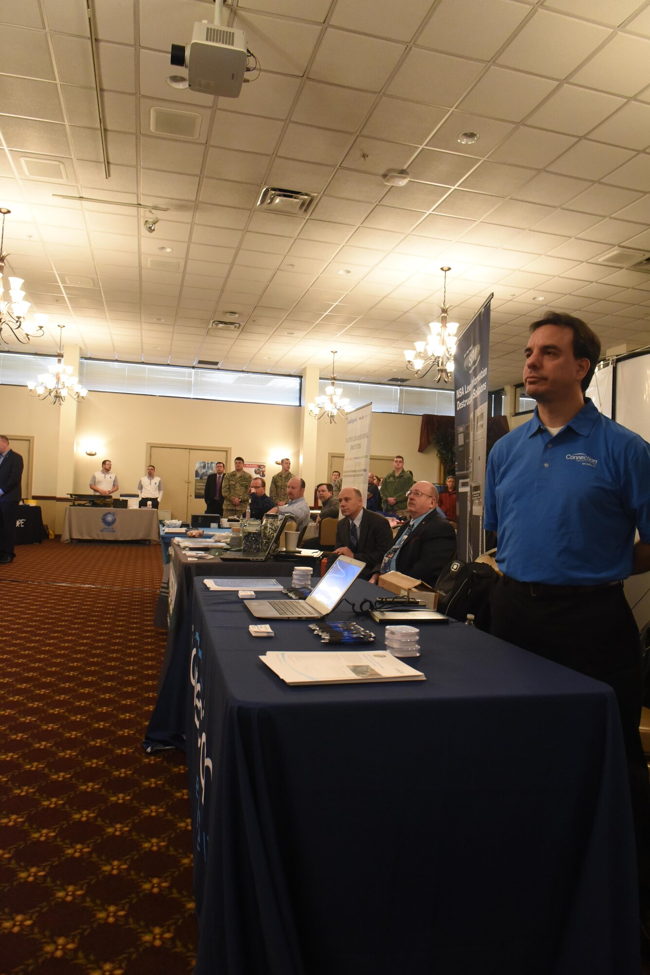 Companies display new products and technology at the 2017 Joint Base McGuire-Dix-Lakehurst Technology Expo, March 9. The technology expo provides an opportunity for servicemembers to survey some of the upcoming technologies that may impact their lives. 