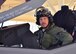 Maj. Michael “Frog” Hobson, 944th Operations Group Detachment 2, poses for a photo Mar. 7 before taking off on the 100th sortie milestone at Luke Air Force Base, Ariz. (U.S. Air Force photo by Tech. Sgt. Louis Vega Jr.)