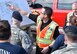 Terry Ford, 72nd Civil Engineer incident commander, points out important information on a base map to emergency responders gathered around him during the War Wagon 17-01 natural disaster preparedness exercise and tornado drill Feb. 27, 2017, Tinker Air Force Base, Oklahoma. Due to the frequent occurance of tornados and damaging weather in the region, Tinker AFB regularly holds exercises to ensure appropriate responses by the population and emergency crews. (U.S. Air Force photo/Greg L. Davis)