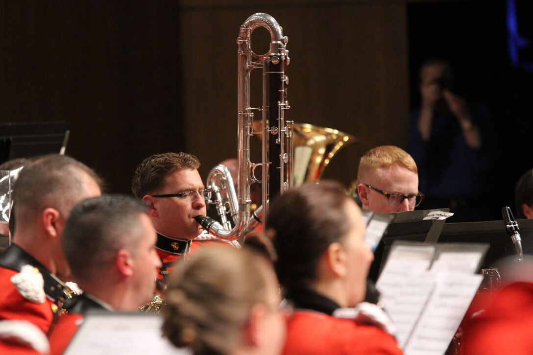 On March 10, 2017, the Marine Band performed at the Singletary Center in Lexington, Ky., as part of the 83rd convention of the American Bandmasters Association. (U.S. Marine Corps photo by Master Sgt. Amanda Simmons/released)