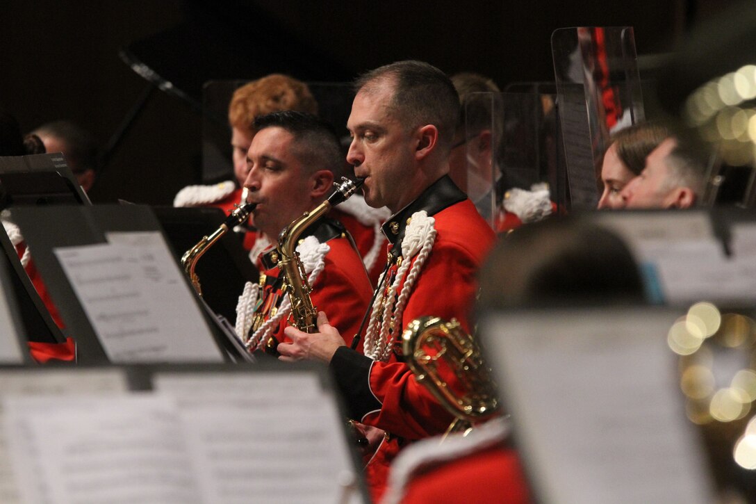 On March 10, 2017, the Marine Band performed at the 83rd convention of the American Bandmasters Association at the Singletary Center in Lexington, Ky. (U.S. Marine Corps photo by Master Sgt. Amanda Simmons/released)