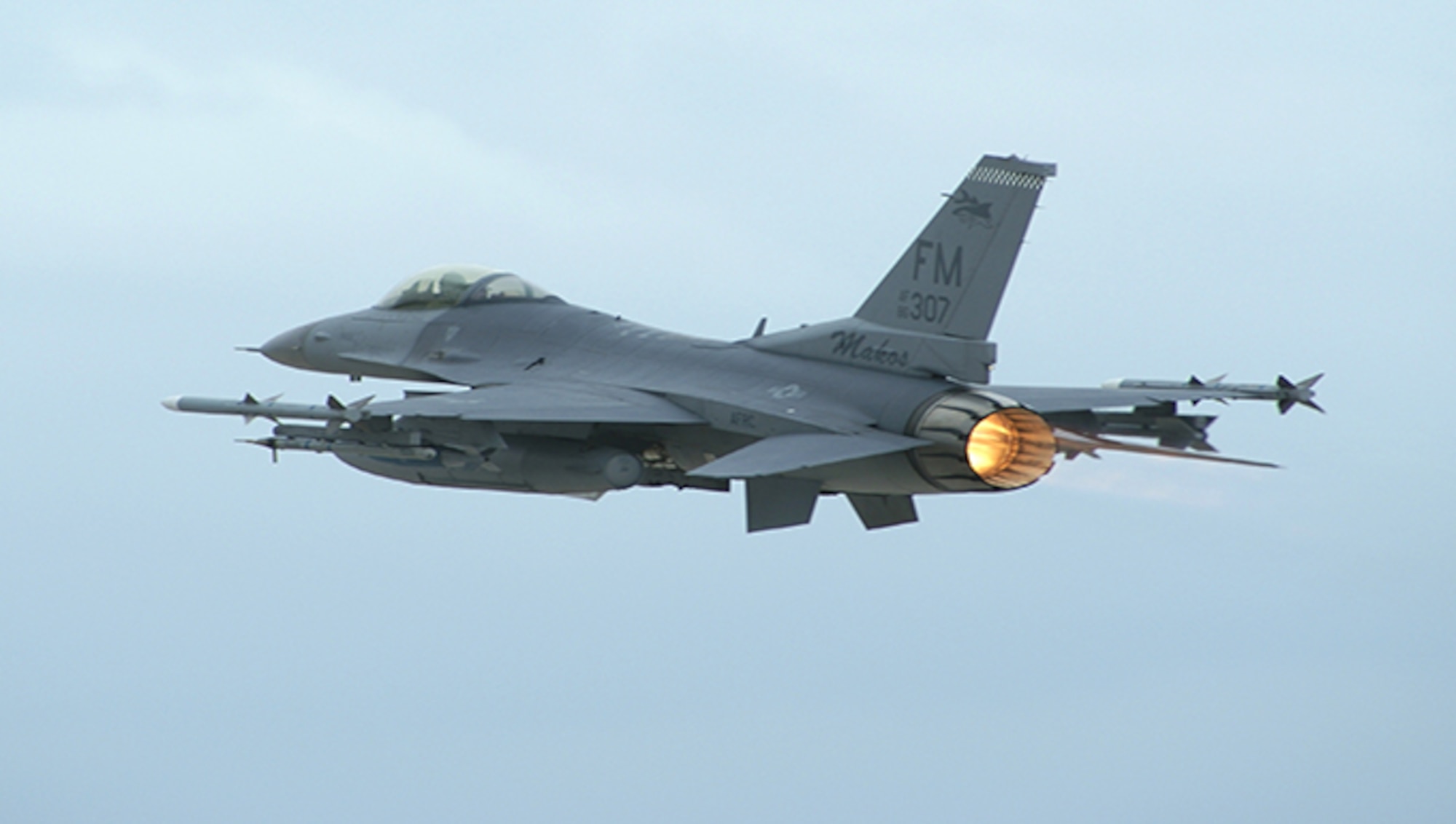 F-16 from Homestead Air Reserve Base, Fla.