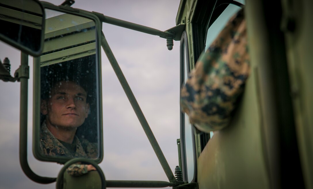 Cpl. Dennis M. Eames earned the title of the 2016 Motor Transportation Operator of the Year. The winners were announced Feb. 17, 2017. Eames, an Antioch, Illinois, native, is with Marine Wing Support Squadron 172, Marine Aircraft Group 36, 1st Marine Aircraft Wing, III Marine Expeditionary Force, stationed on Camp Foster, Okinawa, Japan. (U.S. Marine Corps photo by Cpl. Amaia Unanue)