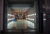 Airmen from the 18th Component Maintenance Squadron research inspection information March 10, 2017, at Kadena Air Base, Japan. After a module has been on an engine for a certain amount of flight-time, that piece must be replaced. When a new part as major as a core engine module is installed, the entire unit goes through tests to “break-in” the new component. (U.S. Air Force photo by Airman 1st Class Quay Drawdy)