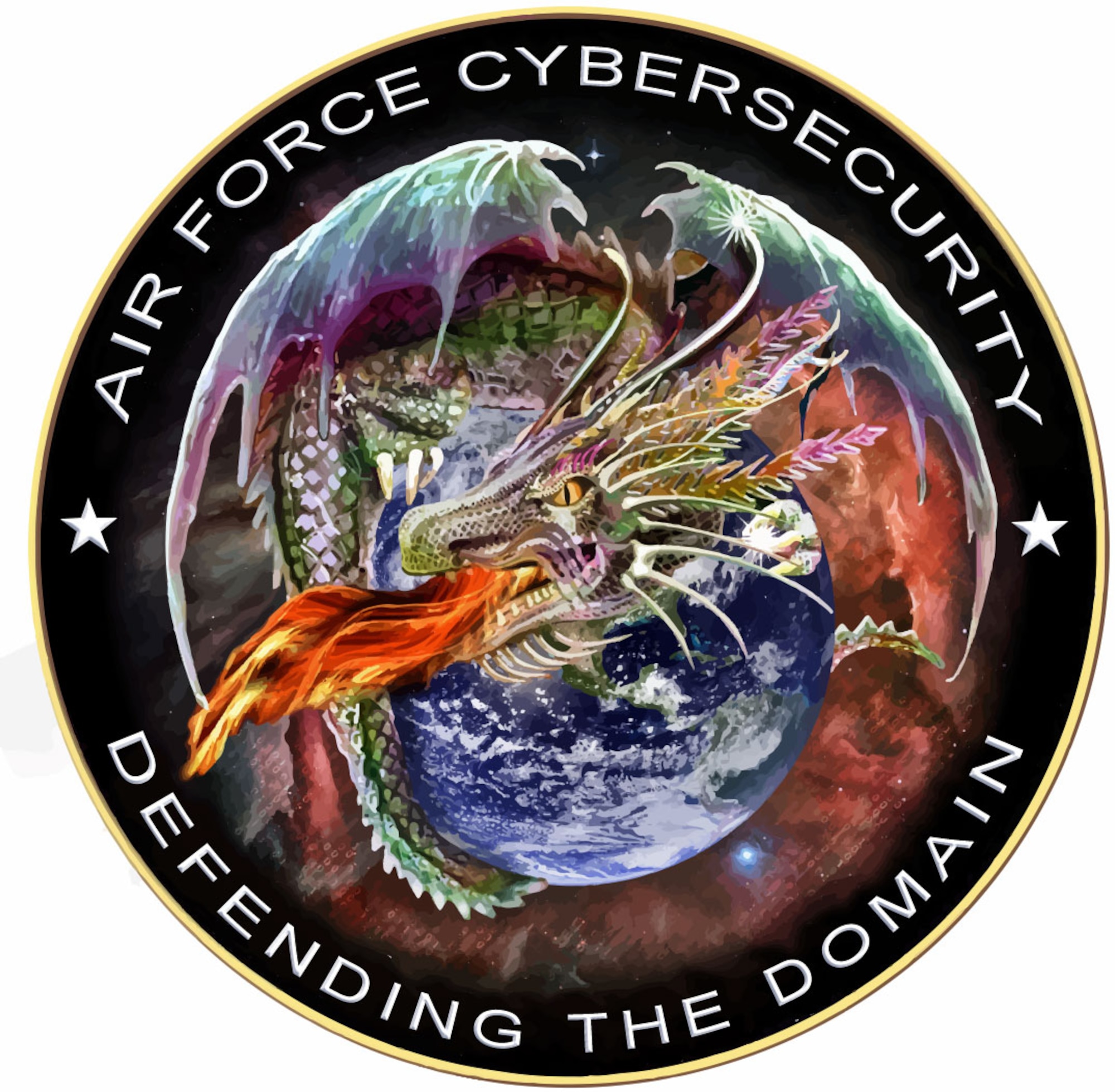 Air Force Cyber Security graphic.