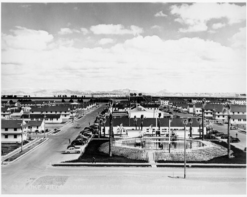 A view to the east from the control tower of Luke Field on Feb. 9, 1943, revealed completed construction of the base. (Courtesy Photo)