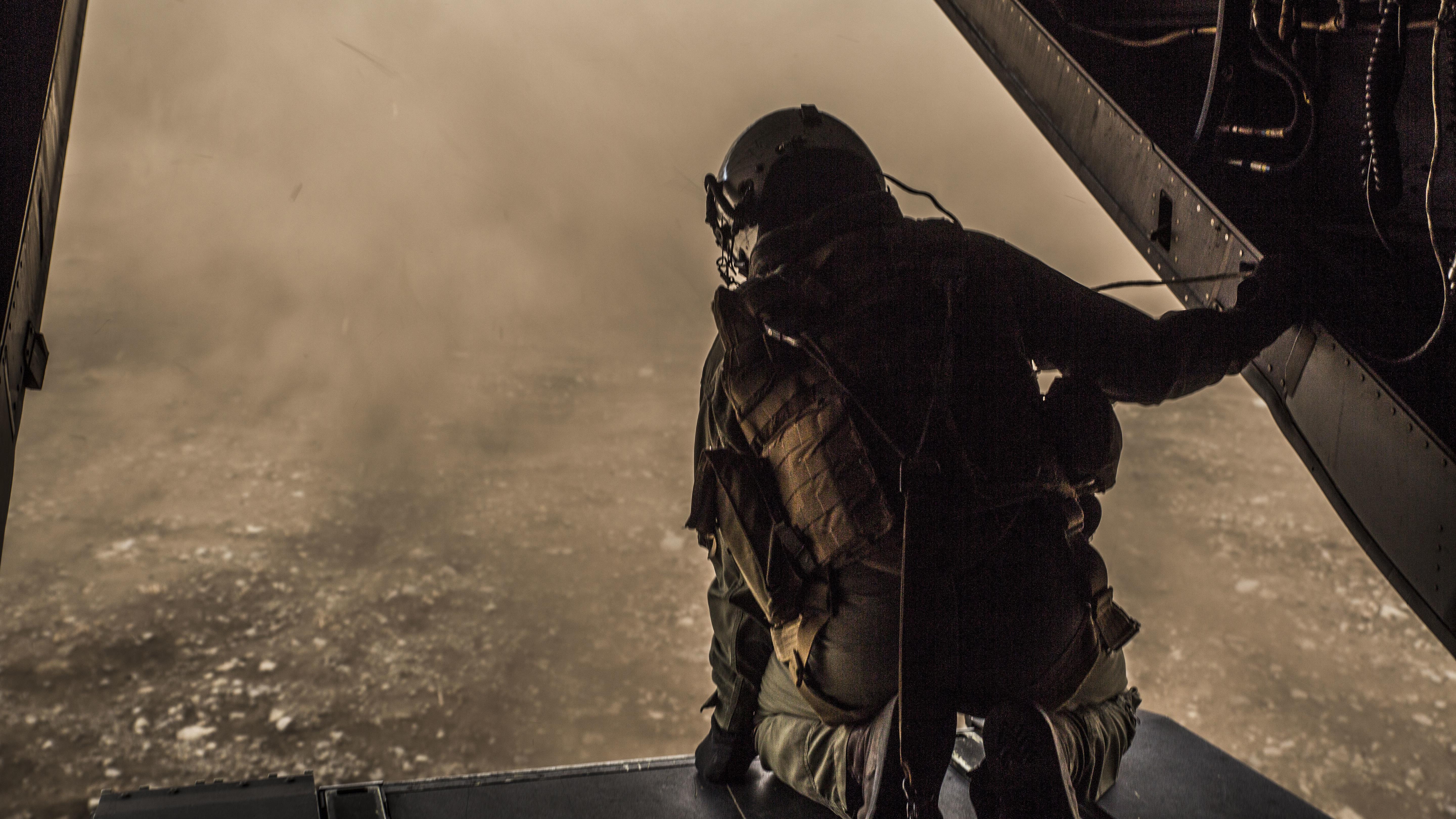 JGSDF Fast Rope Out of an Osprey