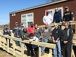 Soldiers from 232nd Medical Battalion’s Company C at Joint Base San Antonio-Fort Sam Houston volunteered with the Texas Ramp Project Feb. 25 to build wheelchair ramps for a needy recipients.
