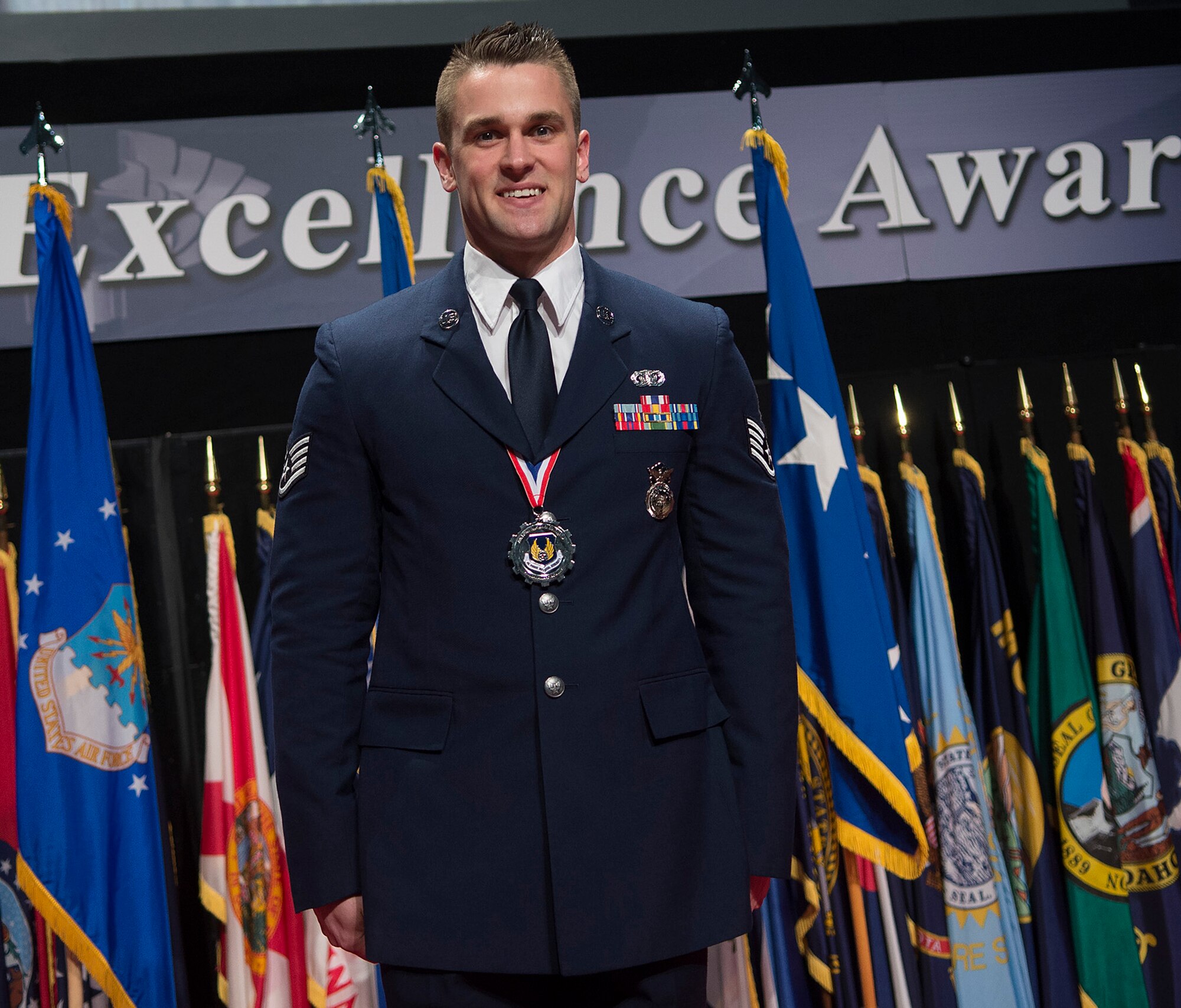 Congrats to Staff Sgt. Nathan Koenig, Air Force Test Center, on his selection as the Airman of the Year for Air Force Materiel Command.  (U.S. Air Force photo/Richard Oriez)