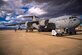 Aircrew from the 14th Airlift Squadron work together to put engine covers on their C-17 to prevent snow from getting into the engines at Peterson Air Force Base prior to inclement cold weather, Feb. 11, 2017.

