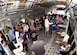 Airshow patrons wait in line to see the cock-pit of a U.S. Air Force C-17 Globemaster III cargo aircraft assigned to the 97th Air Mobility Wing, March 11, 2017 at Naval Air Facility El Centro, California. A C-17 and a U.S. Air Force KC-135 Stratotanker air refueling aircraft from Altus Air Force Base, Oklahoma were used as a static displays during the airshow while the aircrews engaged with the airshow attendees about the importance of the aircraft and Altus AFB’s mission. (U.S. Air Force photo by Airman 1st Class Kirby Turbak/Released)