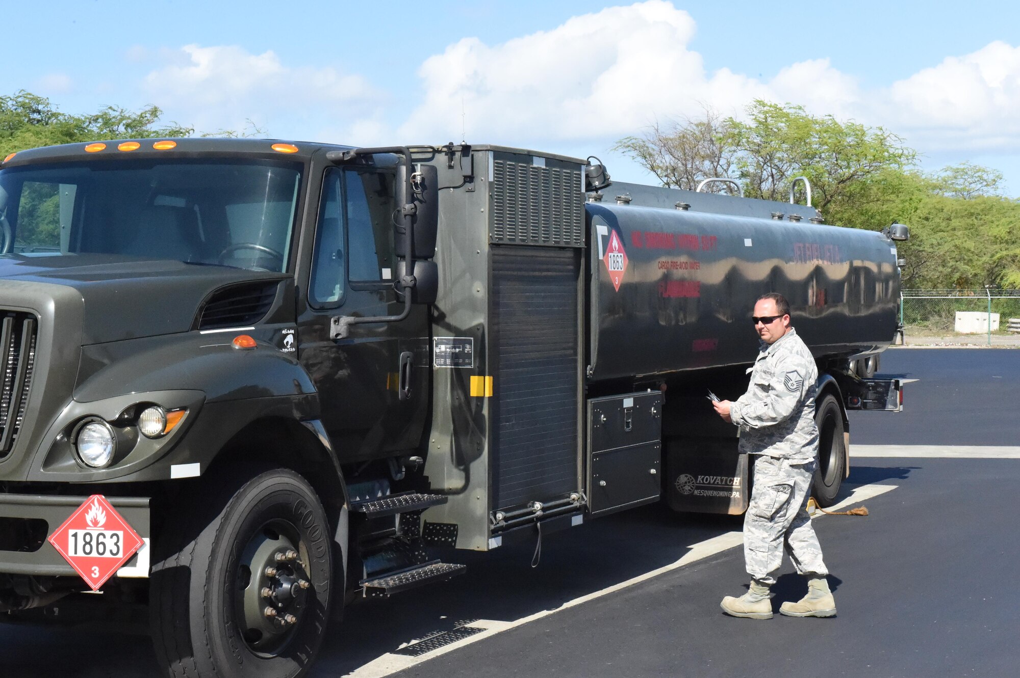 On February 11, 2017, roughly 40 members of the 132nd Wing consisting of Logistics Readiness Squadron (LRS), Safety and Finance participated in a 15 day Deployment for Training (DFT) opportunity at the 154th Wing, Hawaii Air National Guard (HANG) at Hickam Field, Hawaii.