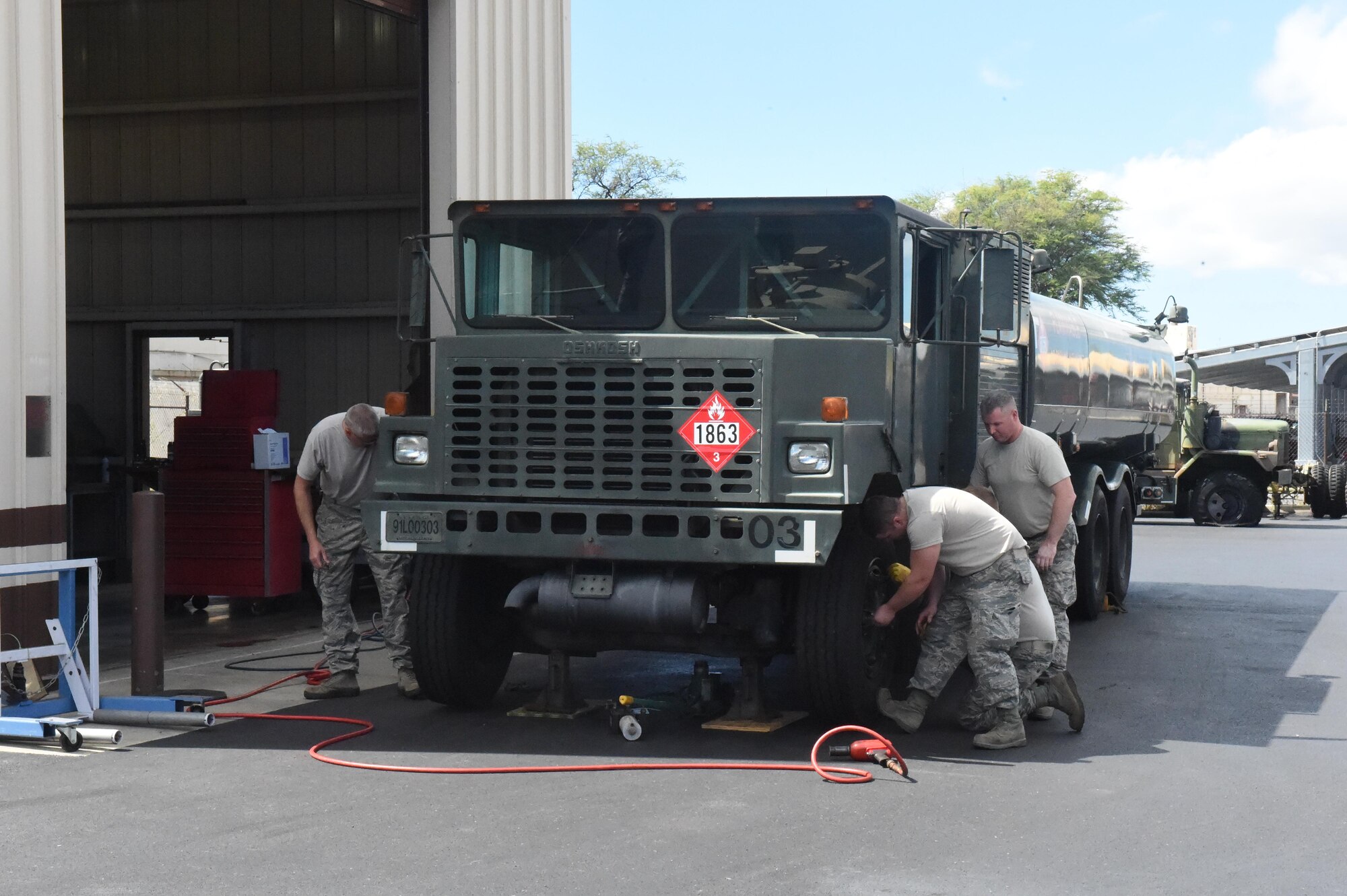 On February 11, 2017, roughly 40 members of the 132nd Wing consisting of Logistics Readiness Squadron (LRS), Safety and Finance participated in a 15 day Deployment for Training (DFT) opportunity at the 154th Wing, Hawaii Air National Guard (HANG) at Hickam Field, Hawaii.