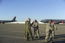 Airmen assigned to the 940th Air Refueling Wing put foreign object debris in a trash bag March 12, 2017, at Beale Air Force Base, California. FOD walks are a crucial part of flightline safety because even the smallest debris can cause significant monetary damage to the aircraft, as well as endanger the Airmen. (U.S. Air Force photo by Senior Airman Tara R. Abrahams)