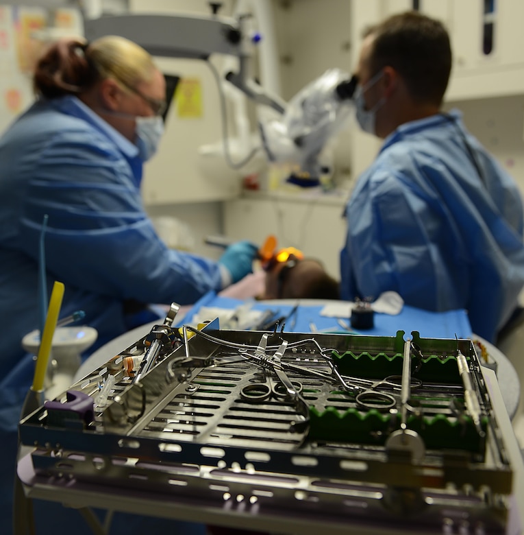 The Tignor Dental Clinic uses several tools are used during dental appointments at Joint Base Langley-Eustis, Va., March 10, 2017. The clinic has a three-room sterilization process for all tools used throughout the facility. (U.S. Air Force photo/Staff Sgt. Teresa J. Cleveland)