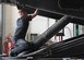 U.S. Air Force Staff Sgt. Michael Daniel, the material handling equipment NCO in charge with the 379th Expeditionary Logistics Readiness Squadron Vehicle Management Flight, repairs a hydraulic cylinder on a 25K loader at Al Udeid Air Base, Qatar, March 13, 2017. Hydraulic equipment uses hydraulic pressure to raise and lower weights that would otherwise be extremely difficult to use. Without the use of the 25K loaders, Airmen at Al Udeid would be unable to load heavy cargo into aircraft such as the C-17 Globemaster III. (U.S. Air Force photo by Senior Airman Miles Wilson)