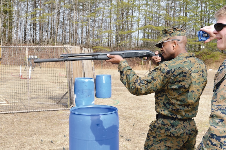 Sgt Maj Jonathan Henry, director SNCO Academy Okinawa particpates in a teambuilding event on February 23rd while at MCB Quantico.