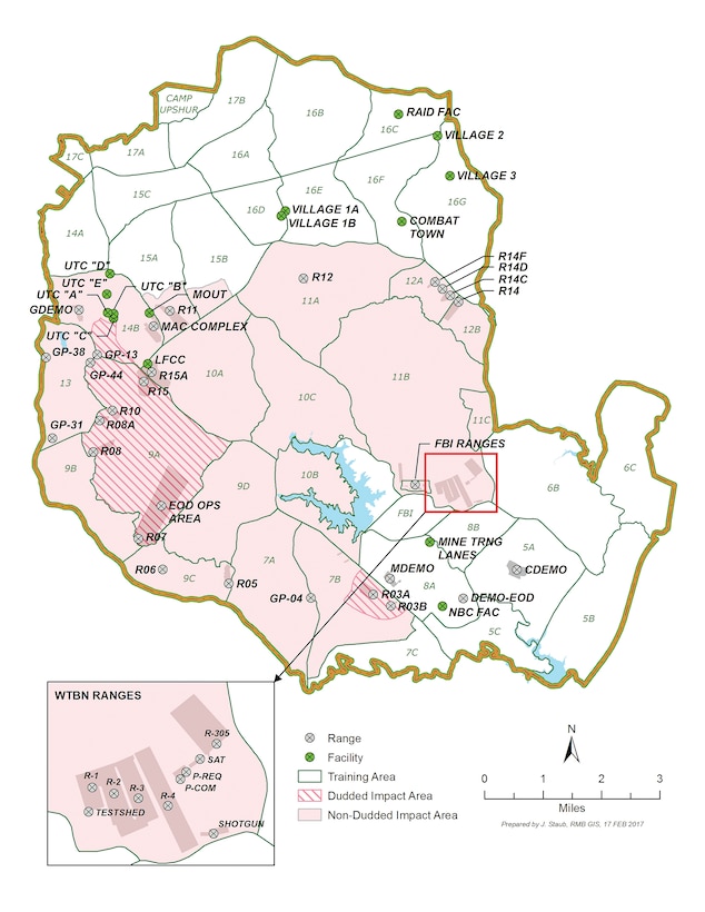 Quantico Range Map