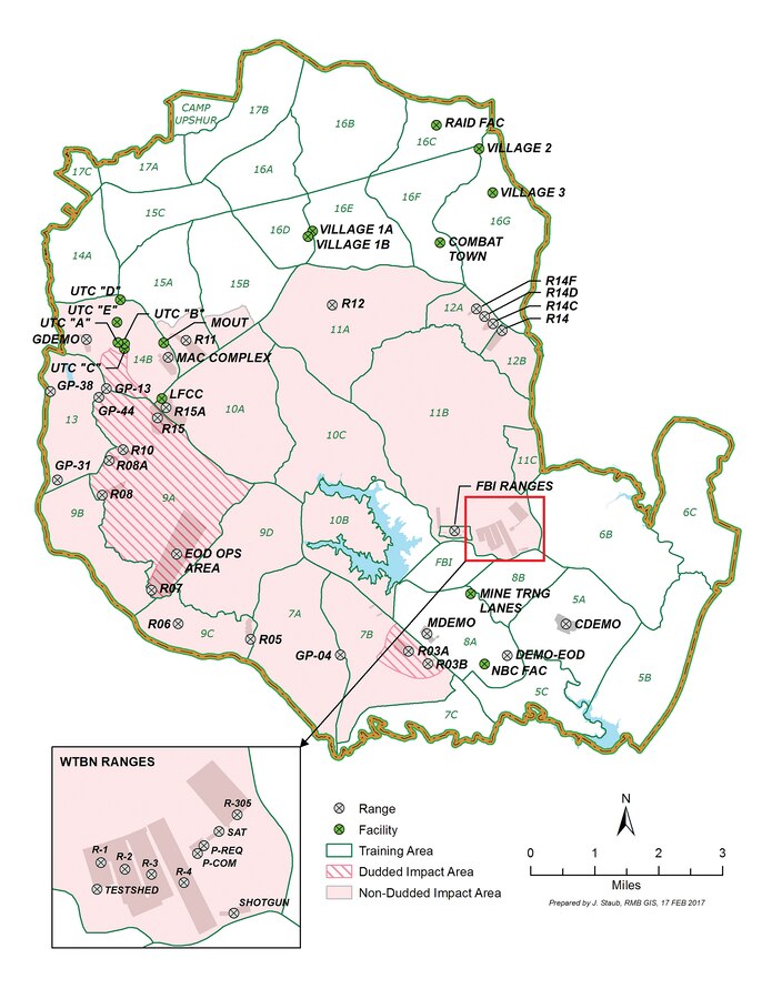 Quantico Range Map