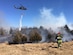 Tech. Sgt. Kyle Rollins, 22nd Civil Engineer Squadron firefighter, contains a wildfire March 7, 2016, in Reno County, Kan. Eighteen firefighters from McConnell Air Force Base responded to the fire to aid the local fire departments. (Courtesy photo)