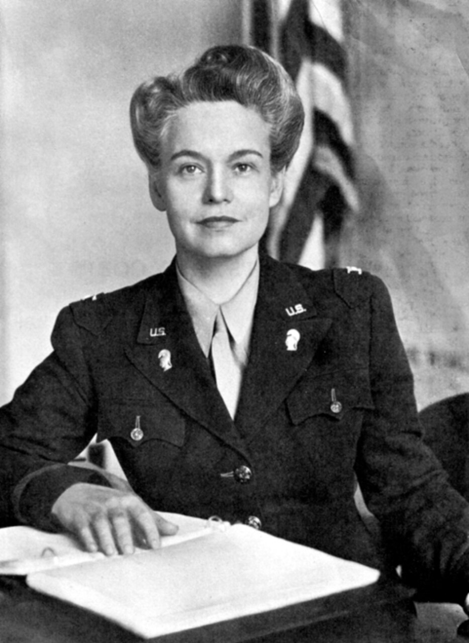 Col. Oveta Culp Hobby was the first woman sworn into the Women's Army Auxiliary Corps, or WAAC, in 1942 and she appointed as its director. When the WAAC was converted to the Women's Army Corps in July 1943, Hobby was appointed to the rank of colonel in the U.S. Army and she continued to serve as director of the WAC. Courtesy photo