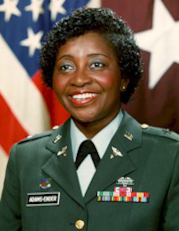 Brig. Gen. Adams-Ender was appointed as chief of the Army Nurse Corps on Sept. 1, 1987. In 1991, she became the first woman to command an Army installation, Fort Belvoir, Va. Courtesy photo