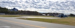 Two Marine Corps helicopters based at Marine Corps Air Station New River in Jacksonville, North Carolina, landed at Defense Supply Center Richmond, Virginia, March 8, 2017 for a meet and greet with Defense Logistics Agency Aviation employees who support the Huey and Cobra helicopters. (Photo by Jackie Roberts) 