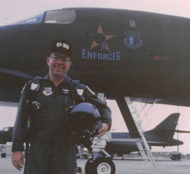 Alton Cornella, a civic leader and former business owner, stands in front of a B-1 bomber after an incentive flight at Ellsworth Air Force Base, S.D., in 1995. Serving as the honorary commander for both the 44th Missile Group and the 28th Bomb Wing, Cornella has worked closely with military leaders at all levels, and continues to serve as an active member of the South Dakota Board of Military Affairs. (Courtesy Photo)